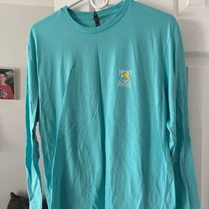 Teal/Sea Green Salty Dog Long Sleeve Tee - Large
